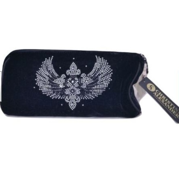 CHRISTINE ALEXANDER ANGEL WINGS BLING MAKEUP BAG - Picture 3 of 5